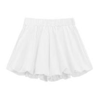 Women's Summer High-Waist Pleated Skort - Slimming, Girly Style, New Arrival L (recommended for 110-120 kg) balta