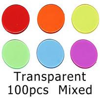100/200PCS 19mm Round Count Chip Multicolor Poker Chips for Bingo Board Game Card Game Markers Counting Teaching Chips Props ZYF