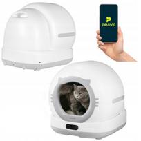 Automatinis kačių tualetas Peluvio Pearl White Grey