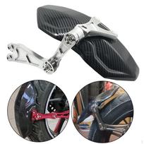Carbon Fiber Motorcycle Rear Wheel Decor Replacement Adjustable Guard Mudflap for Niu Technologies 1st Generation Black