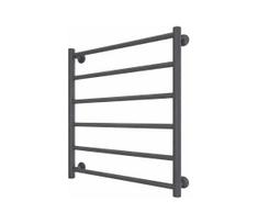 Vonios kopėčių tipo rankšluosčių radiatorius INOX FLAT 122W/230V 57x43 cm nerūdijančio plieno/antracitas