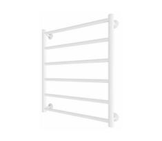 Vonios rankšluosčių radiatorius INOX FLAT 122W/230V 57x43 cm nerūdijančio plieno/balta