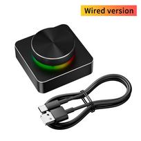 USB garsumo valdiklis Multimedijos rankenėlė Laidinis/Bluetooth/2.4G Mini klaviatūra PC kompiuterio garsiakalbio garso valdiklis, skirtas Win/Mac