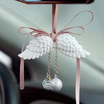 Automobilio pakabukas Angelo sparnai Automobilio galinio vaizdo veidrodžio dekoracijos Ornamentai Gipso sparnai Automobilio pakabukas Aksesuarai