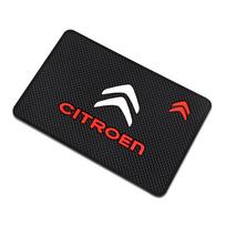 Automobilio neslystanti kilimėlio pagalvėlė Guminis Mobilusis Lipnus Prietaisų skydelio Telefono laikiklis Neslystanti kilimėlis Citroen C4 C3 C5 C1 C2 Berlingo Celysee Cactus Picasso Aircross Saxo juoda