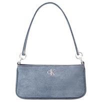 Calvin Klein Naujas Mados Džinsinis Audinys Peties Rankinė per Petį Vidutinio Dydžio Moteriškos Rankinės Šviesiai Mėlyna 4F3217G-VGO Basic Set (Bag)