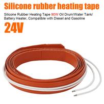 Flexible Silicone Heating Pad Automotive Heating 12V/24V Flexible Heater Detachable Power Cord Fast Heating Car Accessories