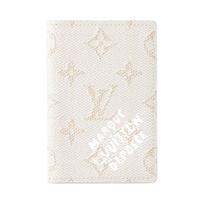 Louis Vuitton Logo Print Coated Canvas Wallet Women wallet White M14689 Box(Basic Set+Box)