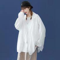 Women's Versatile Hooded Windbreaker - Casual Solid Color Jacket for Spring & Autumn S (suggested weight: 75-95 jin) balta