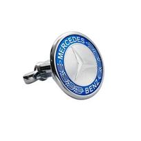 45mm Automobilio Priekinis Emblemos Ženklelis Modifikuotas Variklio Dangčio Chromuotas Dangtelis Mercedes Benz CLS SLK W203 W205 W204 C E Klasės W210 W211 W220 juoda
