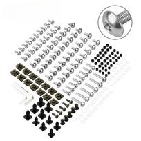 190 VNT Motociklo aptakų tvirtinimo detalės Varžtai Klipsai Varžtai YAMAHA YZF R1 R15 R25 R3 R6 R125 R15 R25 MT03 MT07 MT09 MT10 FZ07 FZ09 sidabras