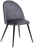 Valgomojo kėdė juoda/pilka, 54 cm x 52 cm x 84 cm