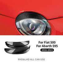 Skirta Fiat 500 Abarth 595 2016 2017 2018 2019 2020 2025 2025 2025 Tikra Kietojo Anglies Pluošto Lipdukas Priekinių Žibintų Antakių Rėmelio Apsauga