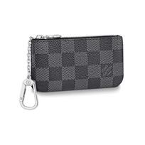Louis Vuitton Checkerboard Coated Canvas Wallet Key Pouch Men Wallets Black N60155 Box(Basic Set+Box)