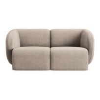 Šviesiai rudos spalvos sofa iš šenilinio audinio 174 cm Lani – Makamii