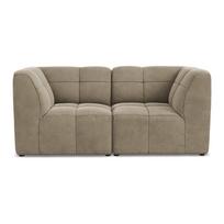 Rudos spalvos sofa iš velveto 180 cm Aloha – Makamii