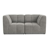 Pilkos spalvos sofa iš velveto 180 cm Aloha – Makamii