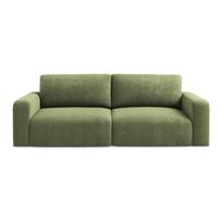 Žalios spalvos sulankstoma/su sandėliavimo vieta sofa iš šenilinio audinio 252 cm Kona – Makamii