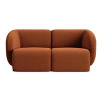 Terakotos spalvos sofa iš velveto 174 cm Lani – Makamii