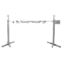 Electric Rotisserie Grill Stainless Steel BBQ Rack with Auto Rotation, 5-Level Height Adjustment, 40kg/88lbs Load sidabras
