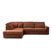Vario spalvos kampinė sofa iš šenilinio audinio (su kairiuoju kampu/„L“ formos) Kirou – Maison de Rêve