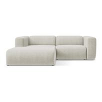 Smėlio spalvos kampinė sofa (su kairiuoju kampu/su gultu) Ekahi – Makamii