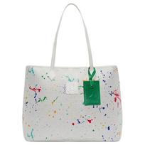 Jordan Monogram 32L Vienaspalvis Toteminis Grafiti Pirkinių Krepšys Vyriški Pirkinių Krepšiai Baltas HM9241-123 White