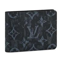 Louis Vuitton Logo Print Canvas Wallet Men Wallets Black M80017 Box(Basic Set+Box)