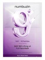 NUMBUZIN Liftinguojanti veido kaukė NO.9 NAD+ BIO LIFTING-SIL FULL FACE MASK, 26 ml