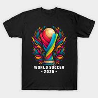 Vyriški juodi marginti marškinėliai Amerikos Pasaulio taurė 2026 Futbolo turnyras 2026 Turas Spausdinimas ant nešlifuoto perkėlimo popieriaus Medvilniniai marškinėliai L juoda