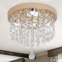 "Deckrico" LED lubų šviestuvas "Crystal Gold" - plokščias lubų šviestuvas miegamajam, virtuvei, prieškambariui, drabužinei - balta šviesa