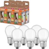 "Osram LED Superstar Classic" LED lempa P 40 in Classic Frosted Glass Mini Ball Shape 2,2 W 470 lm E27 šiltai balta šviesa 2700 K Energijos vartojimo efektyvumas A 45 mm skersmens pakuotė 6 vnt.