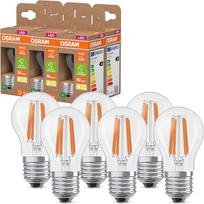 "Osram LED Superstar Classic" LED lempa P 40, klasikinės mini rutulio formos, skaidraus stiklo korpusas, 2,2 W, 470 lm, E27, šiltai balta 2700 K šviesa, energiškai efektyvi, 45 mm skersmens, 6 vnt.