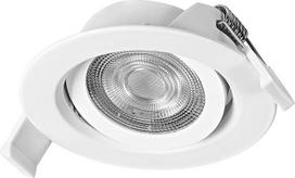 "Osram" įleidžiamųjų šviestuvų komplektas su nuolatiniu apšvietimu per sieninį jungiklį, baltas aliuminis, su integruotu LED moduliu ir tvarkykle, IP20 apsauga, skirtas naudoti patalpose, pvz., pakabinamose lubose