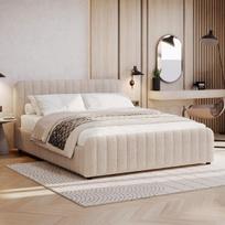 Lova SOMNELLA + Čiužinys SAPNAS 2 XL|160x200|Smėlio #3|Boucle