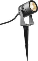 "SLV Syna LED Ground Spike", 3000 K, aliuminis/stiklas, 8,6 W, 14,5 x 5,4 x 10 cm