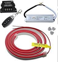 12 V / 230 V (maitinimo šaltinis) + nuotolinio valdymo pultelio reguliatorius + LED juostos šviesa po stalu apšvietimas pirties lempa šiltai balta