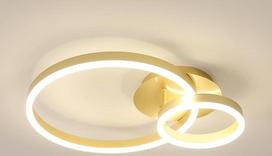 LED lubų šviestuvas, 42 W 4725 LM lubų šviestuvas Miegamasis Modernus, 50 cm LED šviestuvas Gyvenamasis kambarys Miegamasis Virtuvė Prieškambaris 4500 K Neutrali šviesa Auksinis