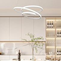 LED pakabinama šviesa, apvali restorano liustra, minimalistinė lubų šviesa su netaisyklingu dizainu miegamajam, svetainei - 68 W baltos šviesos