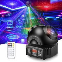 VAYALT Disco Light Party Light, DJ šviesos, LED RGB šviesos DJ projektoriaus muzikos valdomos DJ disko šviesos, DMX512 garso įjungimo šviesos efektas, Kalėdoms, DJ barui, gimtadieniui, diskotekoms, vestuvėms, vakarėliams
