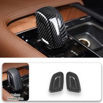 Skirta Volvo XC40 XC60 XC90 S90 2020-2025 ABS Automobilio konsolės pavarų perjungimo rankenėlės galvutės apsauginė apdaila Pavarų perjungimo apdaila Automobilio priedai