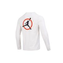 Jordan Flight Mvp Long Sleeve Crew T-Shirt With Letter Logo And Drop Shoulder Men Tops White DV8433-030 XXL
