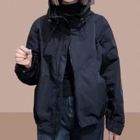 2025 Women's Chic Windbreaker Jacket - Short Spring/Autumn Style Large juoda