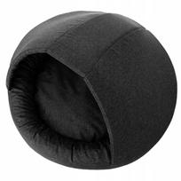 Šunų namelis guolis buda Sofa su stogeliu Apvali ?80 cm Juoda
