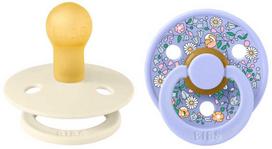BIBS x Liberty Colour Round čiulptukų rinkinys 2 dydis (6 - 18 mėn.) Chloe Meadow Ivory Mix