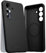 Juodas dėklas Samsung Galaxy A57 5G telefonui "Mercury Pure Magsafe Silicon Case"