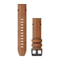 Garmin QuickFit 22 Watch Band Chestnut Leather Laikrodžio dirželis