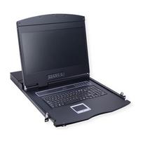 VALUE KVM-Konsole mit KVM-Switch - 8 Anschlüsse - USB - UK Englisch - 43.2 cm (17)