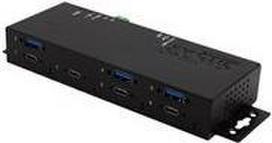 Exsys EX-1237HMVS - Hub - 3 x USB 3.2 Gen 2 + 4 x USB-C 3.2 Gen 2