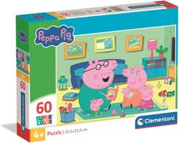 CLEMENTONI dėlionė Peppa Pig, 60 det., 26312